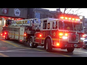 Philadelphia Fire Department Ladder 9 Responding