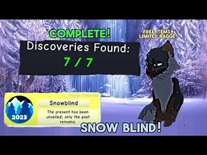 How To Get The Snow blind Badge In Wcue!/whites tutorials!