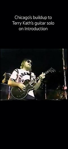 Chicago’s buildup to Terry Kath’s guitar solo on Introduction #shorts #terrykath #chicagotheband