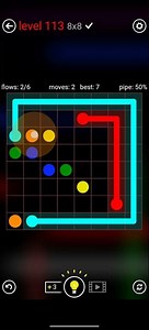 FLOW FREE MANIAS 8x8 LEVEL 113 COMPLETE SOLUTION #android #games #level #flowfree #solution #iso
