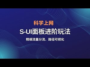 s-ui科学上网面板进阶玩法|一键脚本搭建教程|可视化S-UI面板，高度定制化的流量分流，还可以用来做中转面板，Sing-Box专属操面板作简单、详细、管理方便，新手上车新体验#一瓶奶油