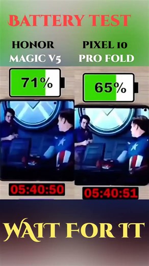 ☠️📳HONOR MAGIC V5 VS PIXEL 10 PRO FOLD BATTERY TEST💫