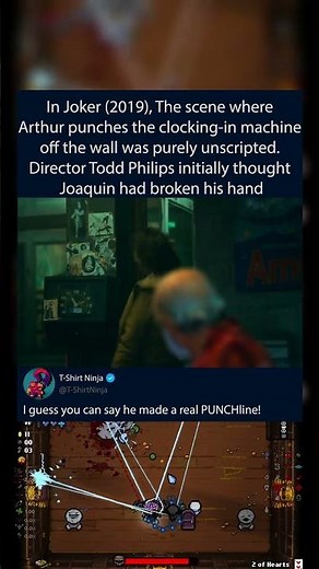 In Joker (2019), The scene where Arthur punches the clocking-in machine