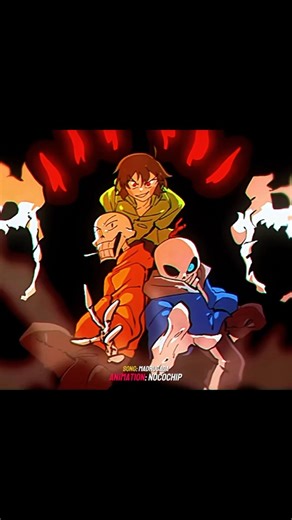 Bad Time Trio Edit! | Undertale/ Animation | #undertale #frisk #sans #papyrus #chara