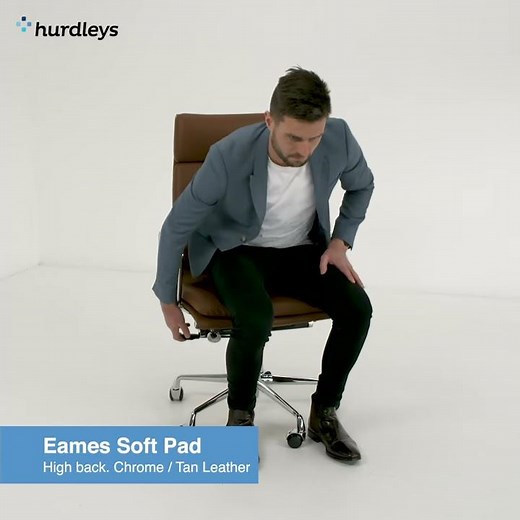 EAMES REPLICA SOFT PAD HIGH BACK CHAIR - FROM HURDLEYS OFFICE FURNITURE