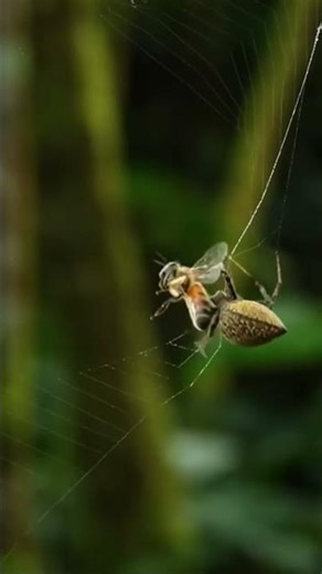 So… was it still alive during the mummification?🕷️🕸️ #asmr #wildlife #macroperfection #flydoom