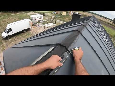 Part 28 | Standing seam sheet metal installation instructions, part 4 | House design with an atti...