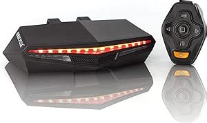 C2 Rechargeable Bike Tail Light LED – Ultra Brightness, 30 Hours Battery Life, Remote Control, Turning Lights, Ground Virtual Lane, IPX4 Waterproof, Safety Warning Light