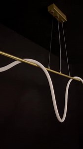 Luxury LED Wave Chandelier - Dimmable Modern Pendant Light - Light Fixture for Dining Room, Kitchen Island or Living Room - Lux Home Decor - Etsy