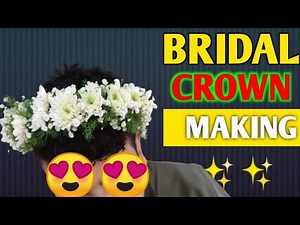 How to make flower crown at home | Simple Bridal Tiara Making