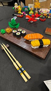 Brad on Instagram: "This LEGO sushi looks delicious 🤤🍣 #lego #legomoc #legosushi #legoroom #legocollector #legoafol #legofood #legorestaurant #sushi #legobuilding #legoafol Built by: Markus Rollbühler"