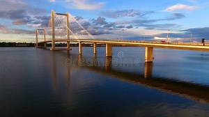 Clouds Cable Bridge Intercity Columbia River Kennewick Pasco Washington Stock Video - Video of pasco, landmark: 84313693