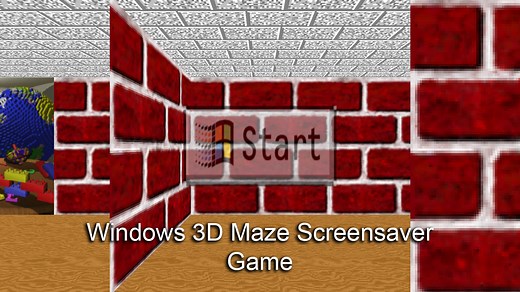 Windows 3D Maze Screensaver Game by kurtis2221