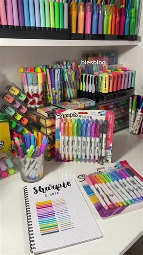 Sharpie S-Note Swatch: Stationery Study Essentials