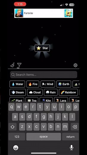 How to make star in infinite craft