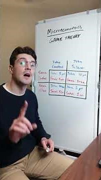 Teaching you Game Theory in Microeconomics (but you don't understand complete sentences) #tutoring