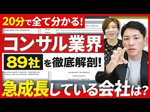 【2023年最新】コンサル業界カオスマップを完全解説！【業界地図】