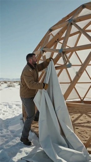 Wooden Dome House: Why Building This Insane Zero-Snow Design Failed #tinyhomevillage #tinyhouse
