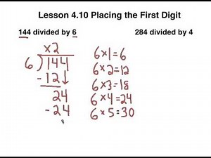 Lesson 4.10 Place first digit