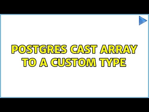 Postgres cast Array to a Custom Type