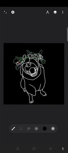 Lineart Drawing for Pet - Infinite Design App #pets #shorts