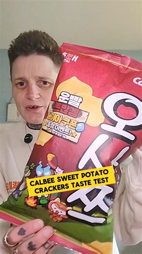 Calbee Sweet Potato Crackers Taste Test #shorts