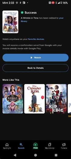 A Wrinkle in Time on Fandango At Home Purchased