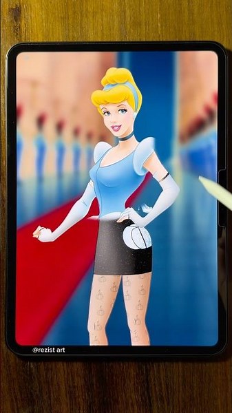 Cinderella’s transformation #disney #art #digitalart #shorts