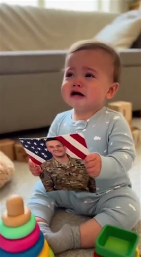 American Baby Cries for His Military Dad 💔🇺🇸