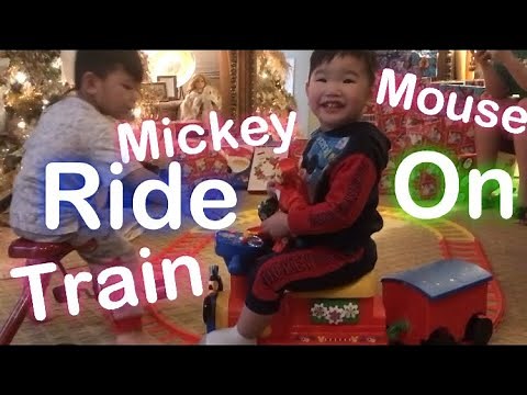 Kiddieland Disney Mickey Mouse 2-in-1 Ride on Choo Choo Train