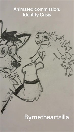 Animated Commission: Godzilla Meets Final Fantasy XVI