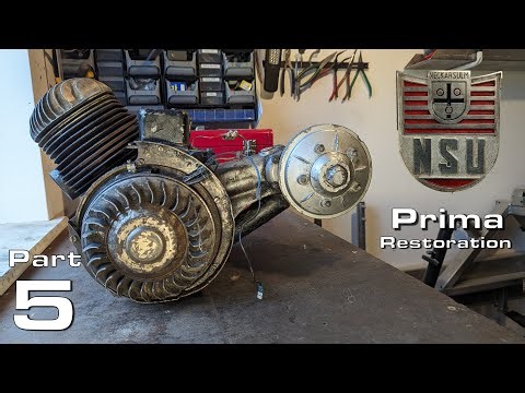 NSU Prima Restoration Part 5 - Engine Disassembly, Left Side