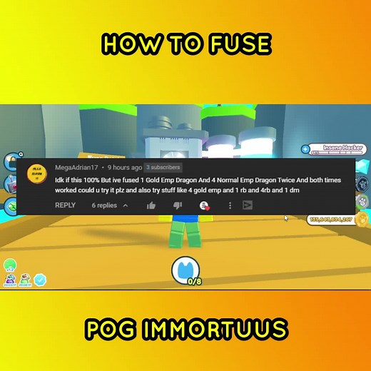 How to fuse Pog Immortus in Pet Simulator X #PetInventor#PetSimulatorX #petsimx #roblox #fyp