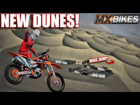 NEW HUGE DUNES FREERIDE IN MXBIKES IS LITERALLY AMAZING!! (Huge Jumps!)