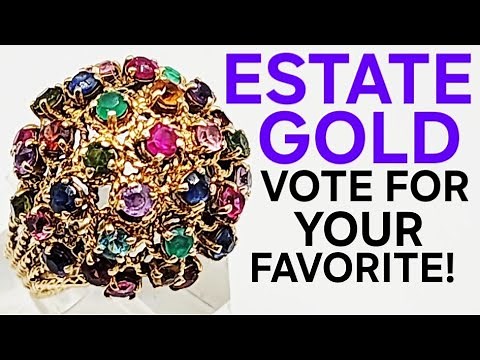 ESTATE GOLD JEWELRY: Which would you wear? UNBOXING SOME GREAT FINDS OF 2025!