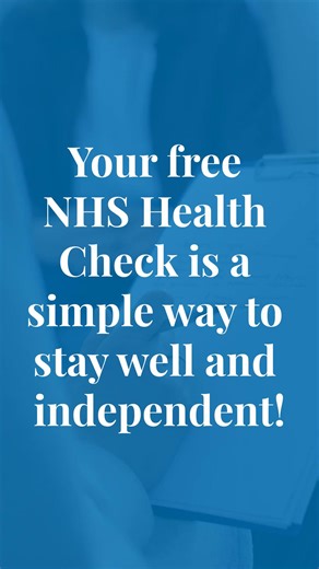 Your free NHS Health Check is a simple way to look after your health and keep enjoying the things — and people — you love. It’s quick, free, and helps spot early signs of conditions like heart disease, stroke, and diabetes before they become serious. A few minutes now can help you stay healthy, independent, and confident for years to come. When your invitation arrives, book your NHS Health Check and take care of your future self. #NHSHealthCheck #WomensHealth #HealthyLiving #StayWell | Sandy Lan