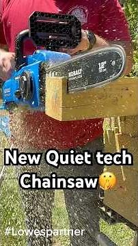 New Kobalt quiet tech chainsaw! #lowespartner #earncommission #lowesfinds