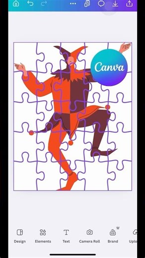 Create a Jigsaw Puzzle in Canva (Easy Trick!)🧩✨