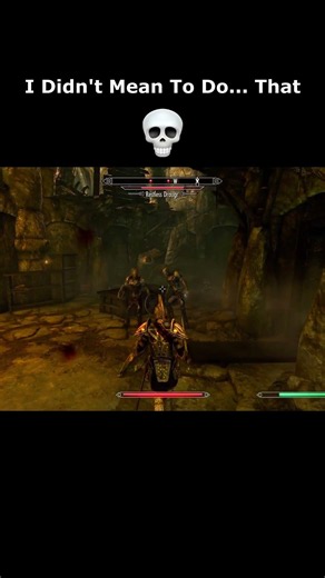 I Didn't Mean To Do... That 💀 #skyrim #elderscrolls #shorts #switch