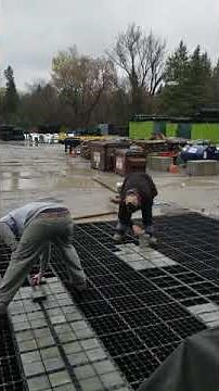 LID Permeable Paving - Ecoraster Installation