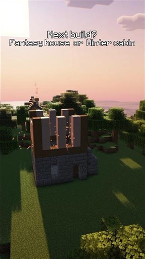 easy two-story house #minecraft #building #tutorial #timelapse #idea #design #starterbase #build