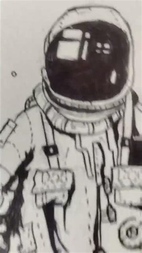 astronaut drawing #art #pen sketches