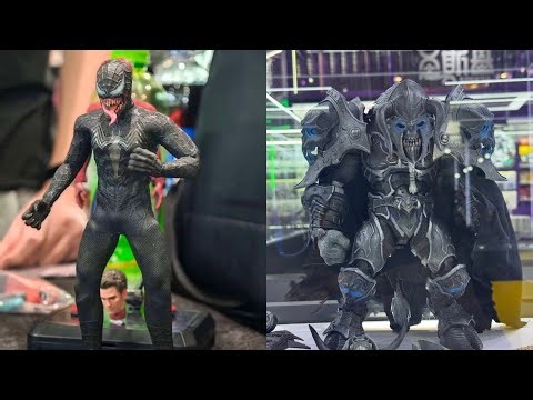 New Venom & Fantasy action figures by 6 inch plus & Mety Toyz on display at Wonder Festival