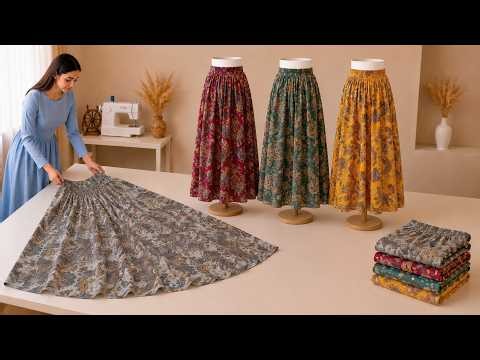 Wait Until You See These Pockets! 😍 DIY Skirt Tutorial