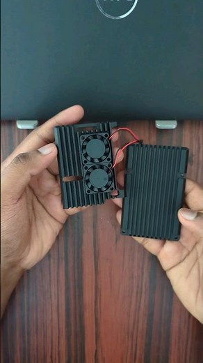 Dual Fan Case 🪭🪭 - Aluminium Case with Double Fans for Raspberry Pi 4B #raspberrypi