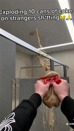 exploding coke in people's bathrooms stalls