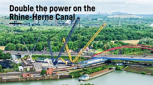 146K views · 2.4K reactions | Spectacular bridge work!  As part of the six-lane expansion, an old industrial bridge is being replaced by a new one with a larger span. Two of our #Liebherr LR 11000 work together to lift a 220-tonne bridge section and turn it an impressive 90 degrees - a real logistical challenge!  | Liebherr Construction | Facebook