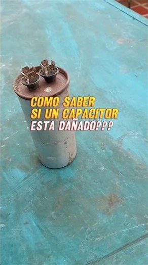 como saber si un capacitor esta dañado?? mira este ejemplo #aireacondicionado #aire