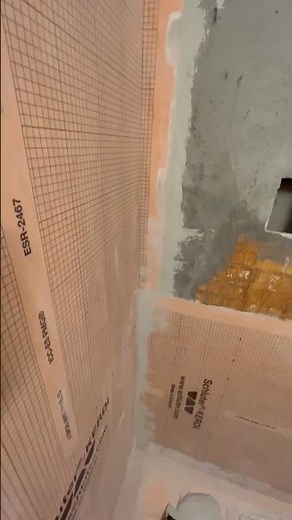 Schluter shower membrane installation