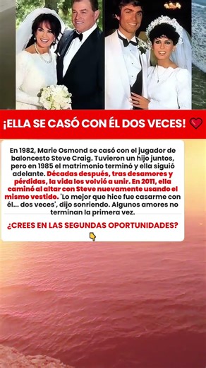 El segundo matrimonio de Marie Osmond